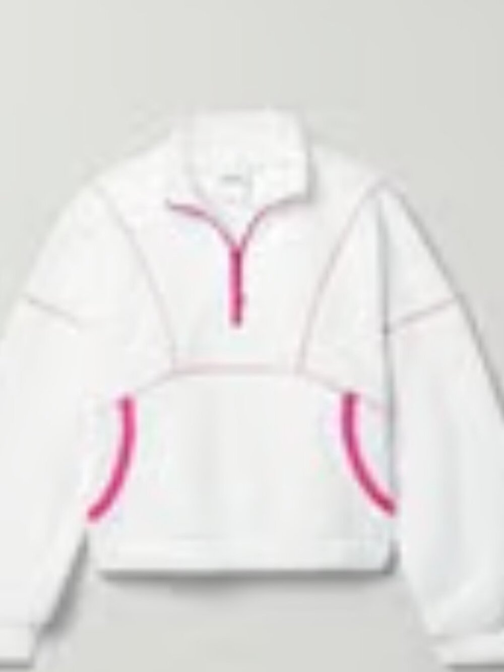 YEAR OF OURS - Sweatshirt (M): Mammoth fleece (White/Pink)